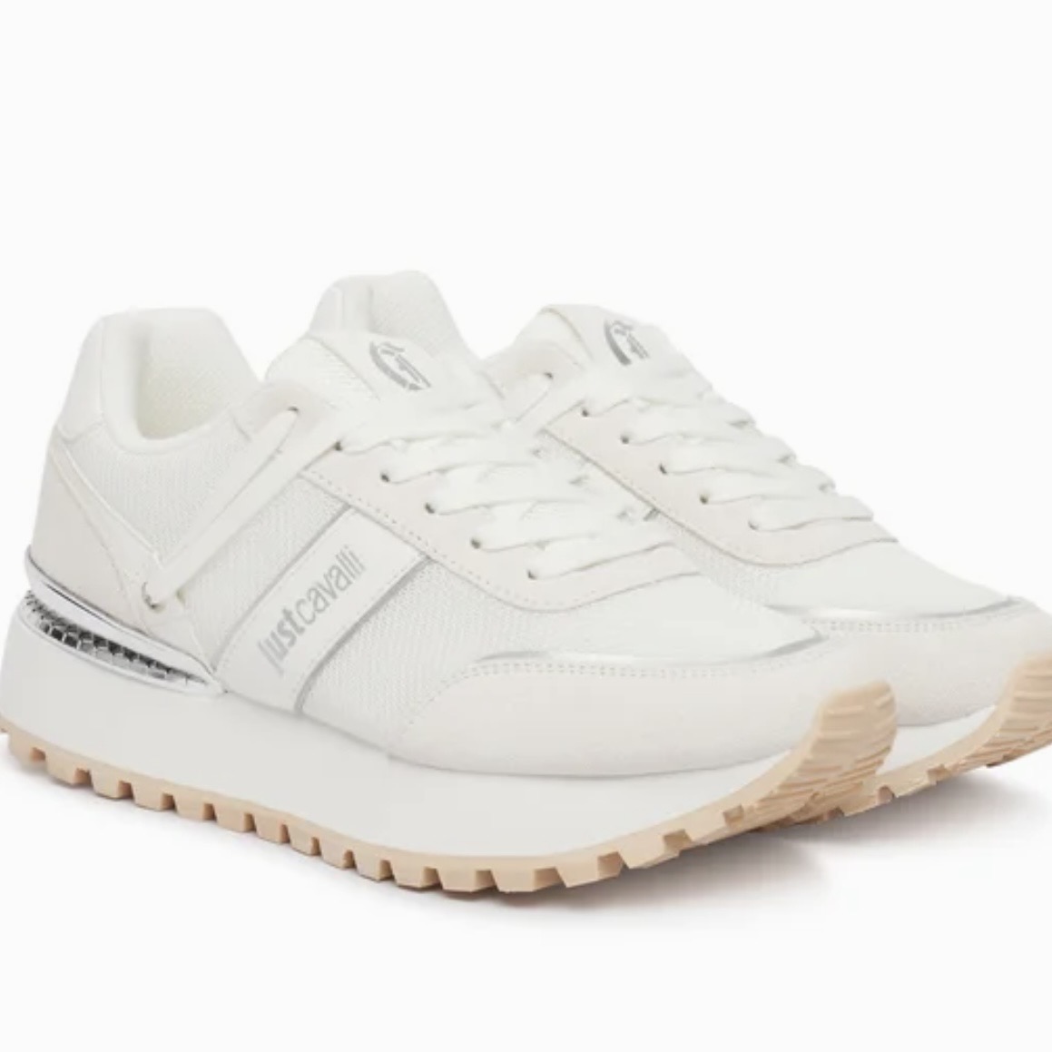 JUST CAVALLI ELEVATED SNEAKERS - WHITE - Image 3