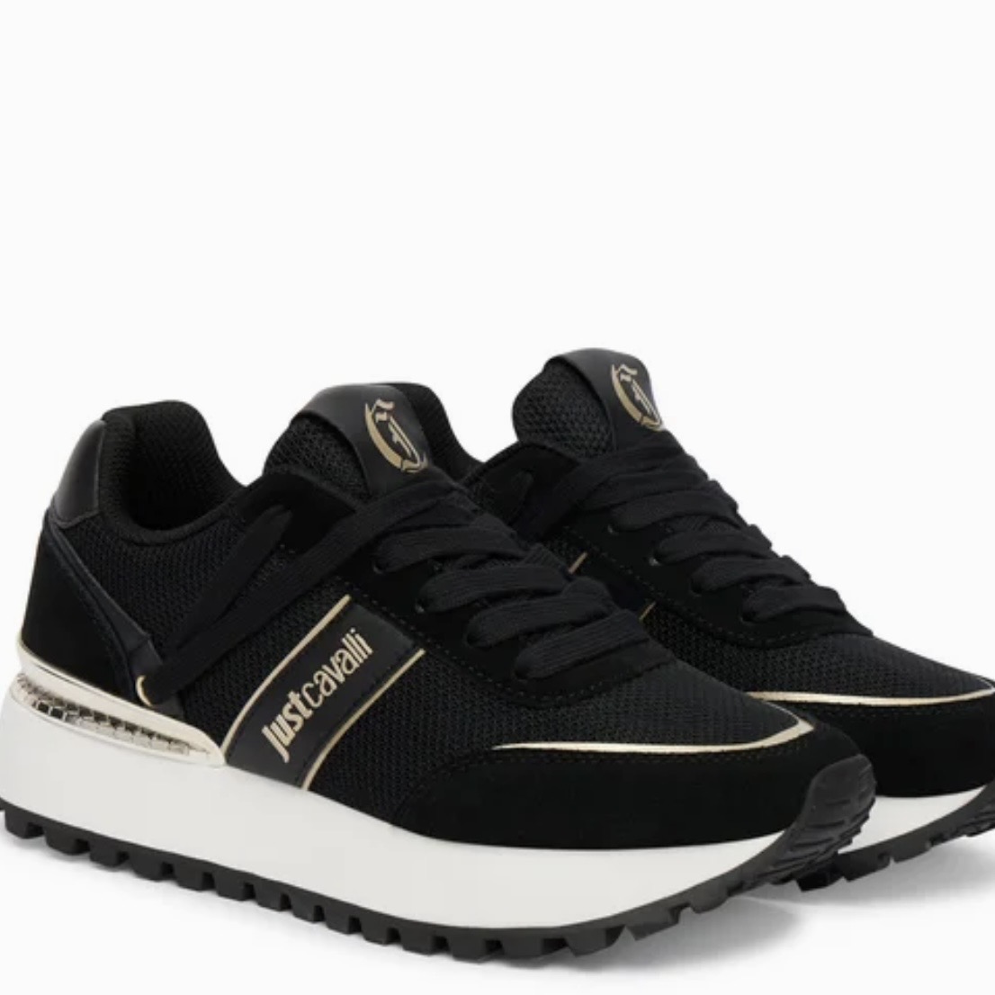 JUST CAVALLI ELEVATED SNEAKERS - BLACK - Image 3