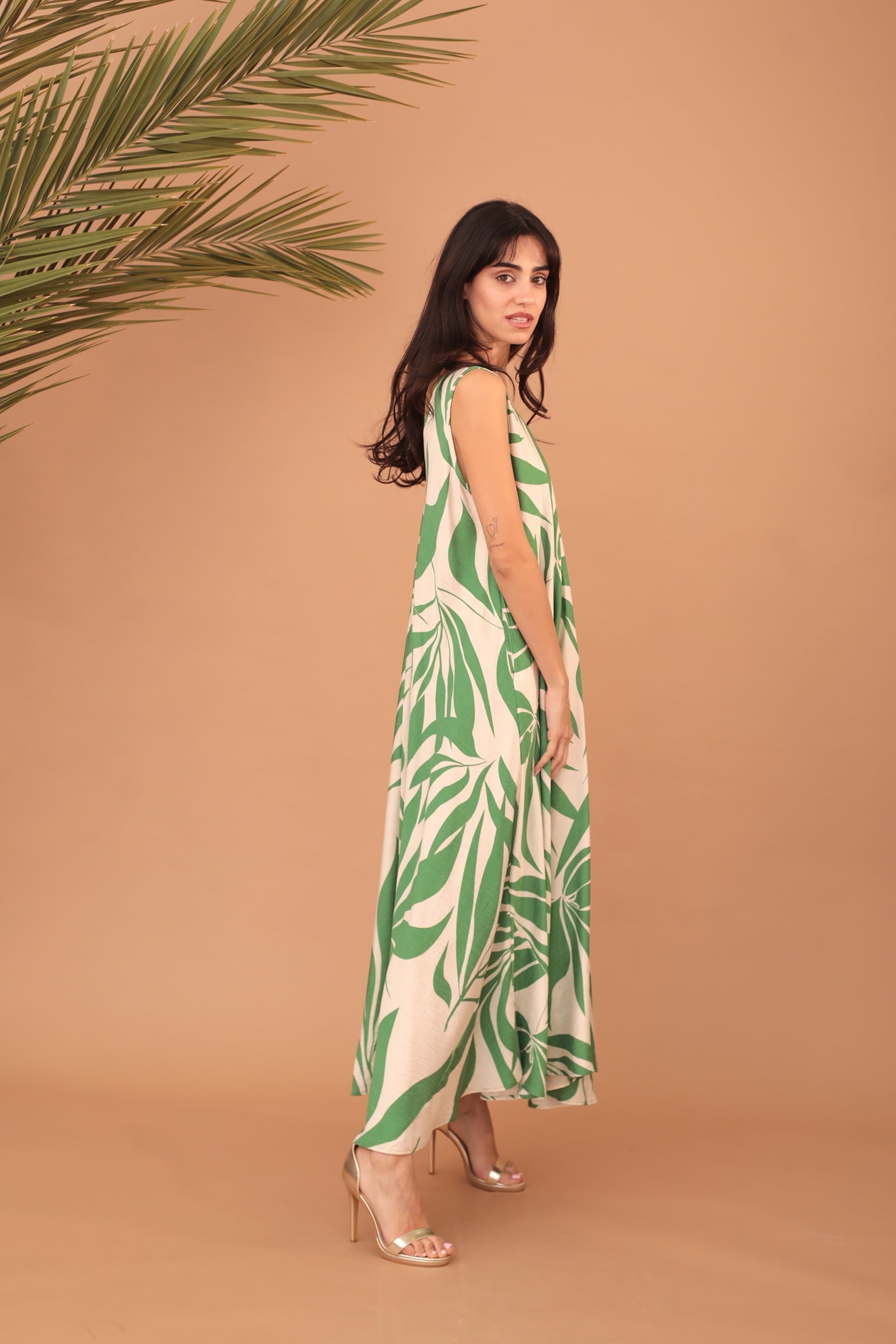 LYRA DRESS - GREEN - Image 4