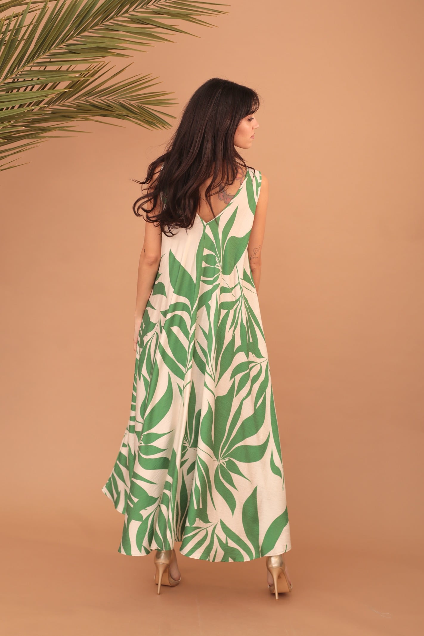 LYRA DRESS - GREEN - Image 3