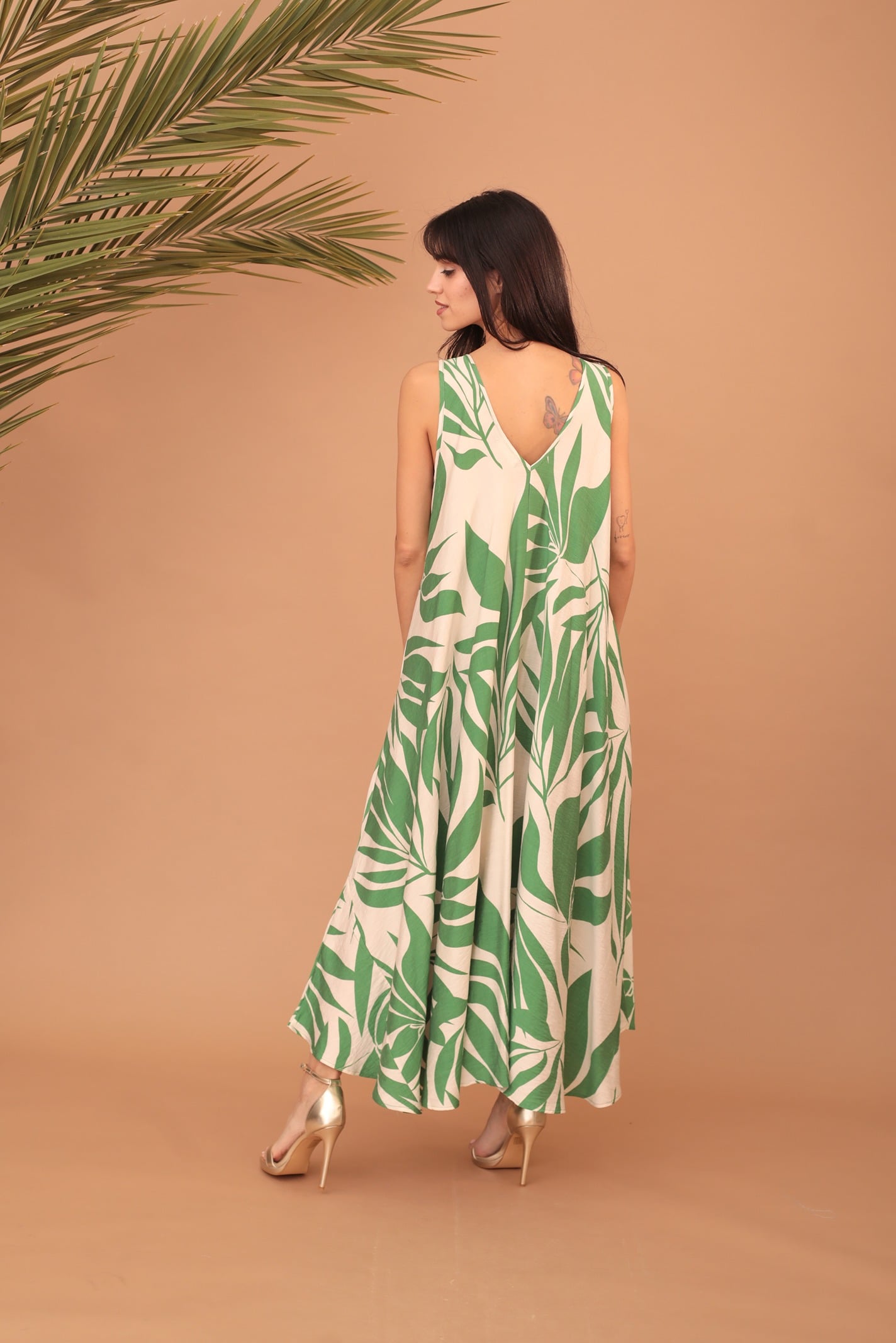 LYRA DRESS - GREEN - Image 2