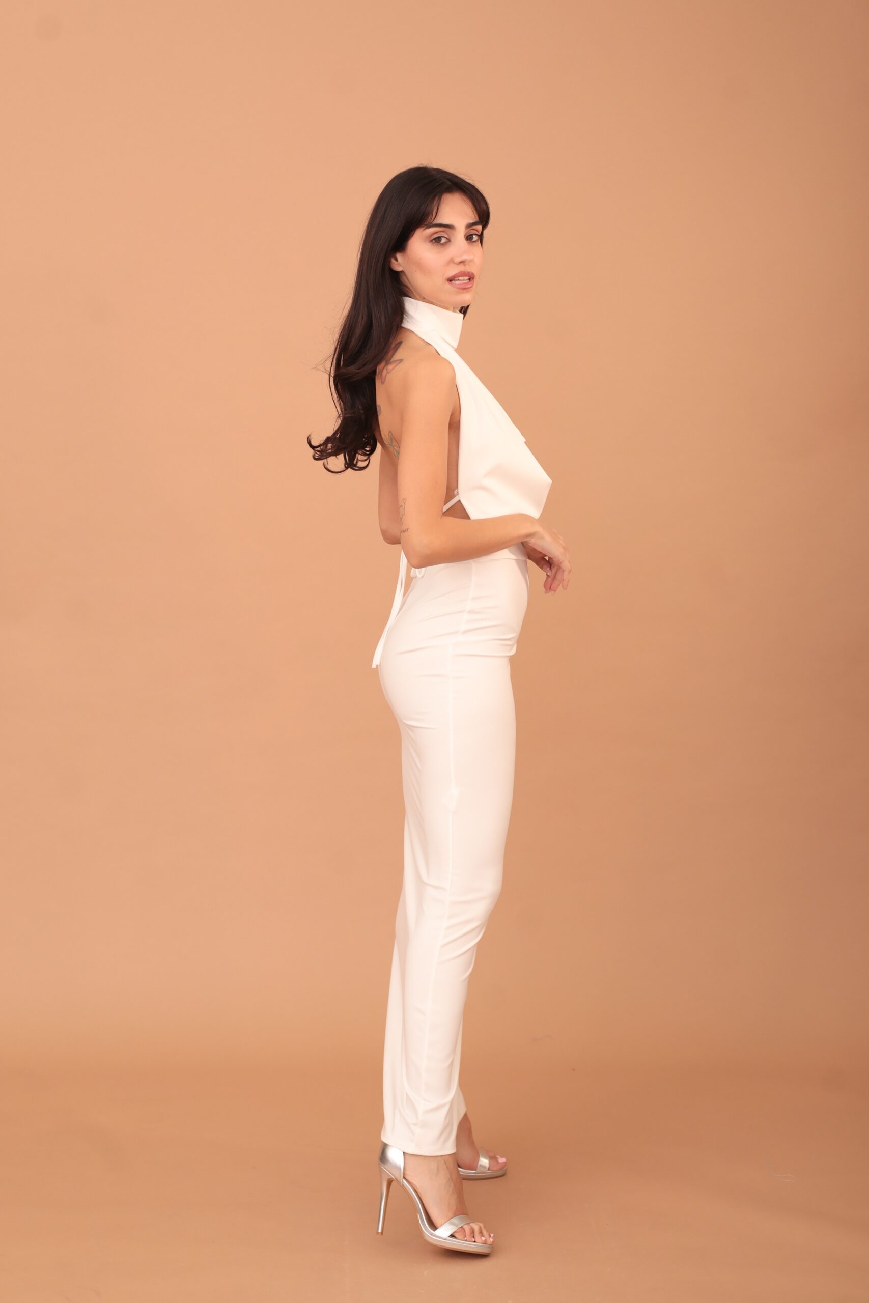 CRIMSON DRESS - WHITE - Image 4