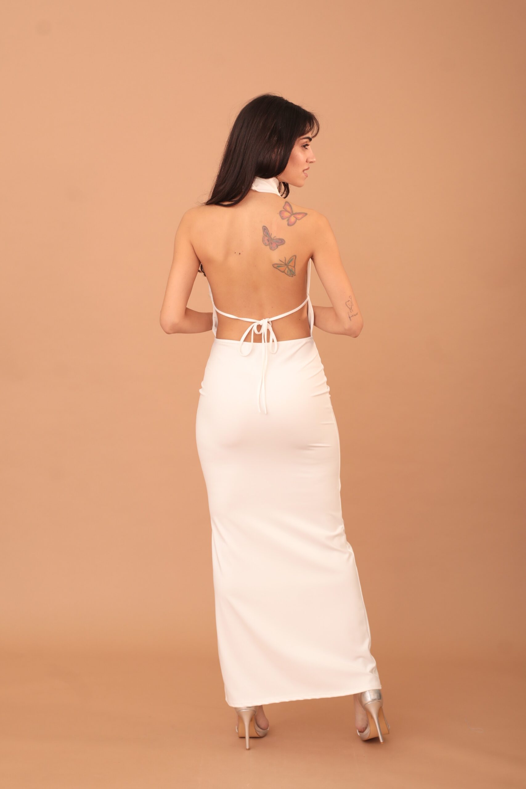 CRIMSON DRESS - WHITE - Image 3
