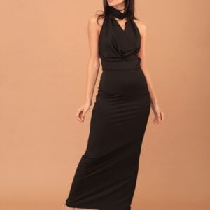 CRIMSON DRESS - BLACK