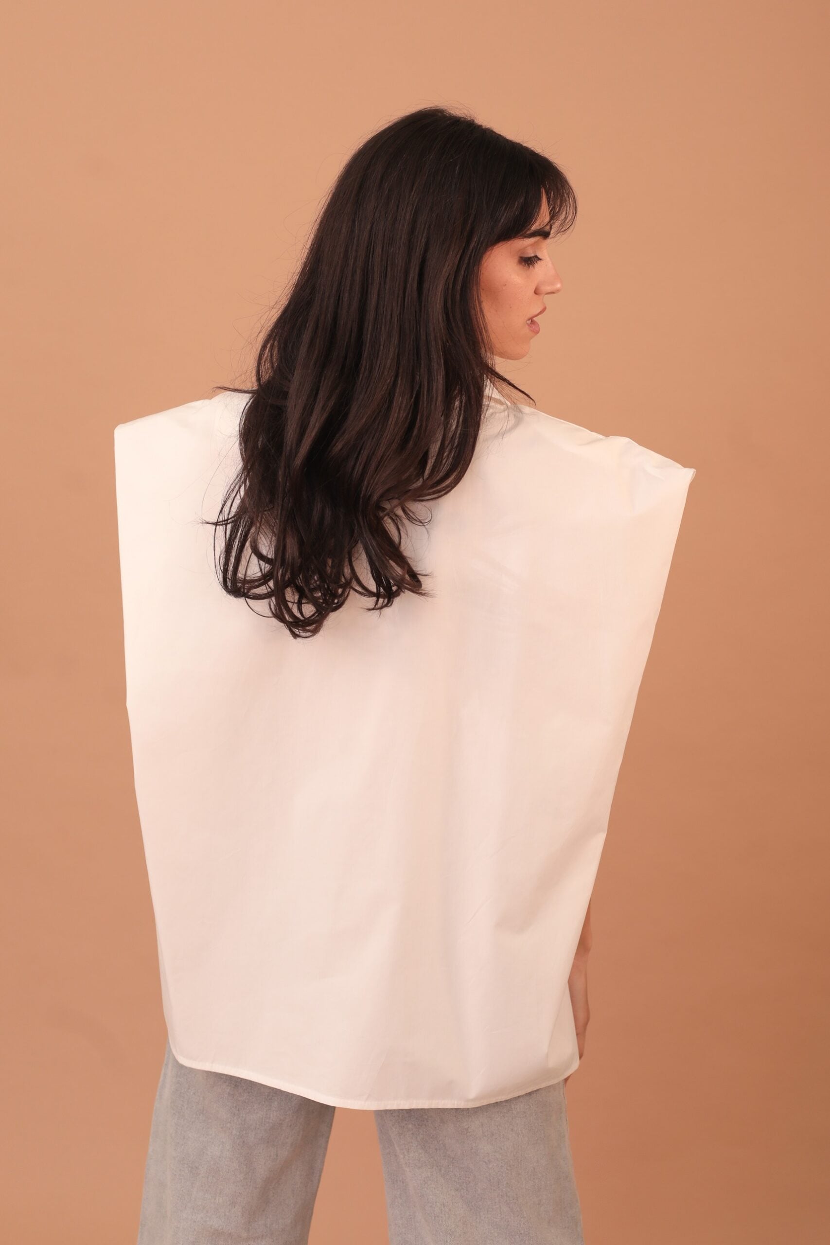 HYACINTH SLEEVELESS SHIRT - WHITE - Image 6