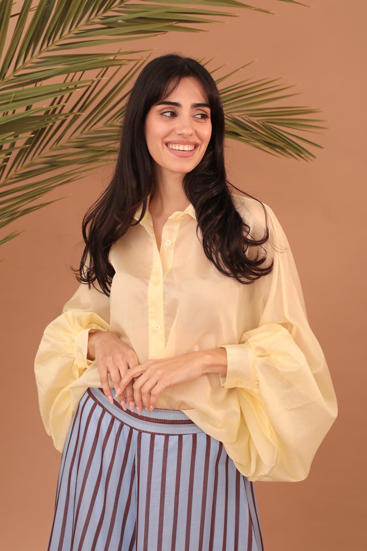 MAYBELLE SHIRT - BUTTER YELLOW - Image 2