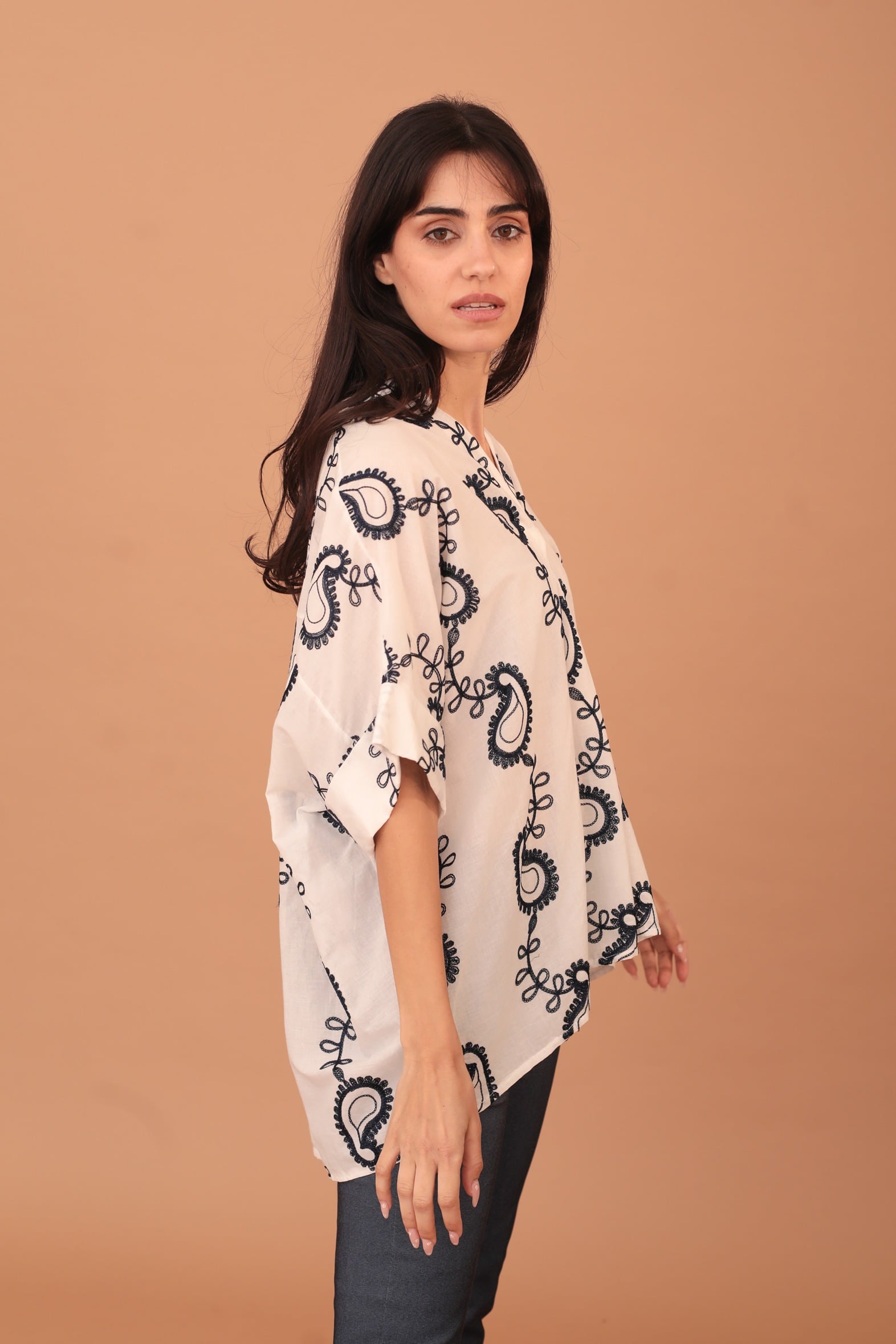 ANNAKA BLUE PAISLEY SHIRT - Image 5