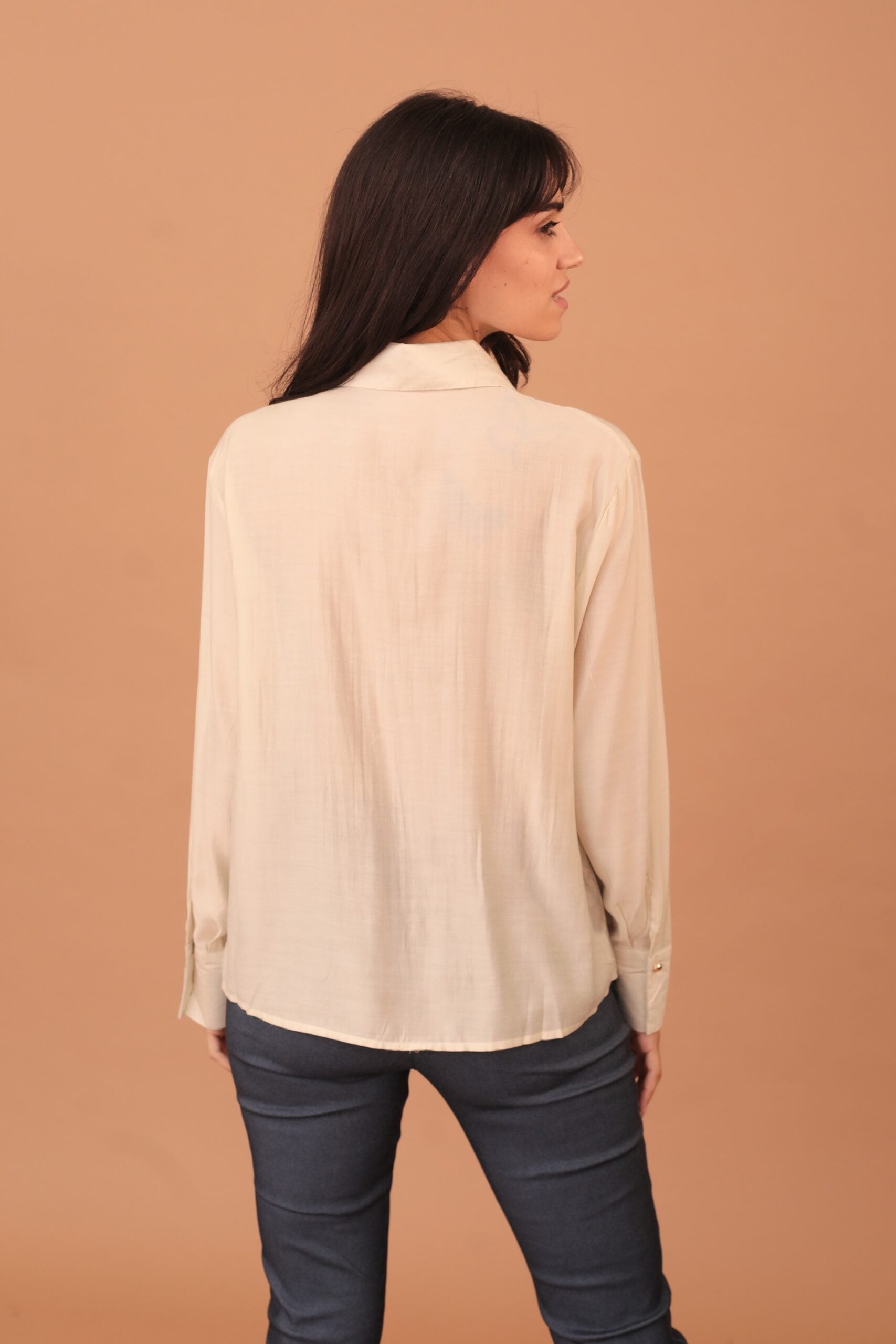 KEISHA SHIRT MIX BUTTONS - BEIGE - Image 2