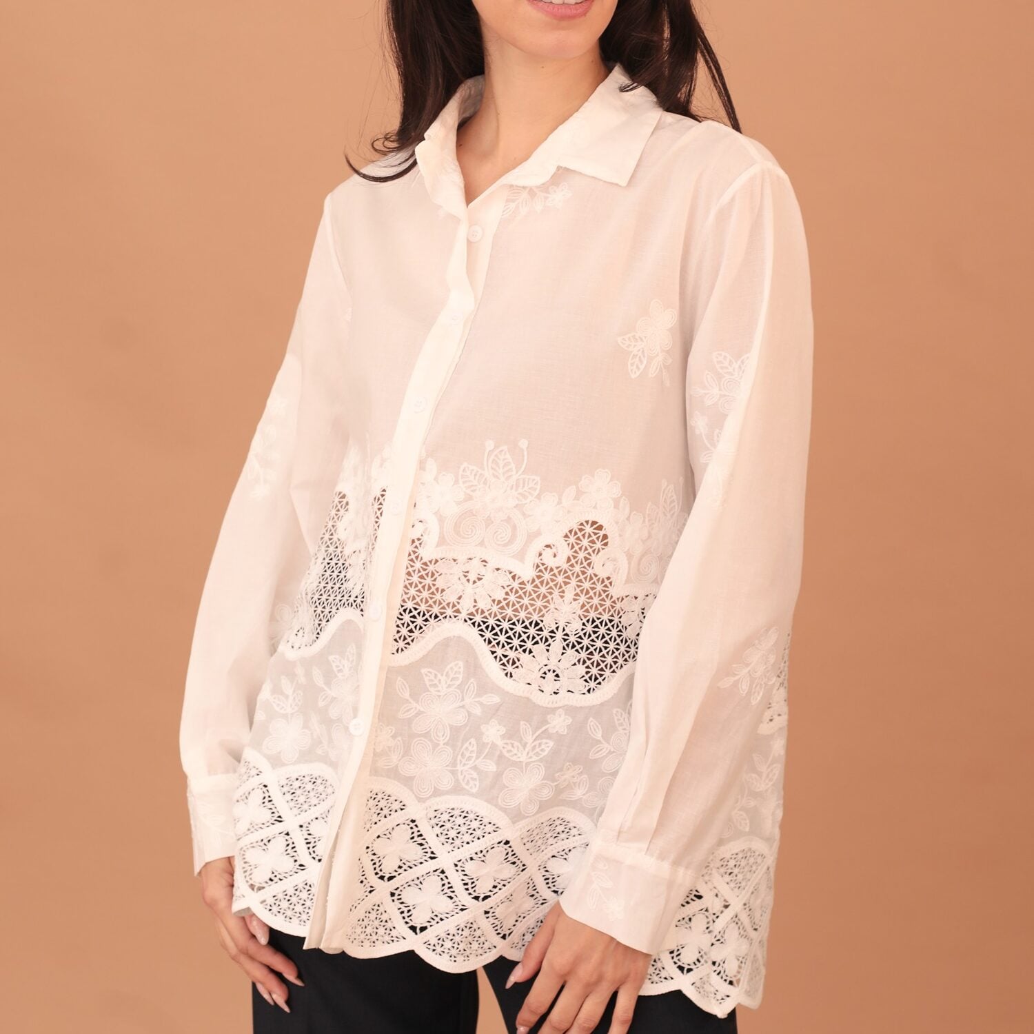 CORETTA EMBROIDERED SHIRT