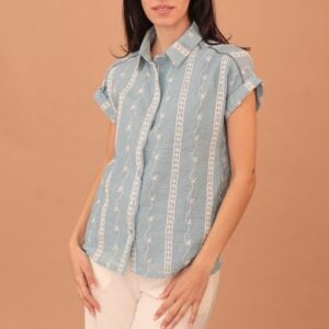LUCILLE KNIT SLEEVELESS SHIRT