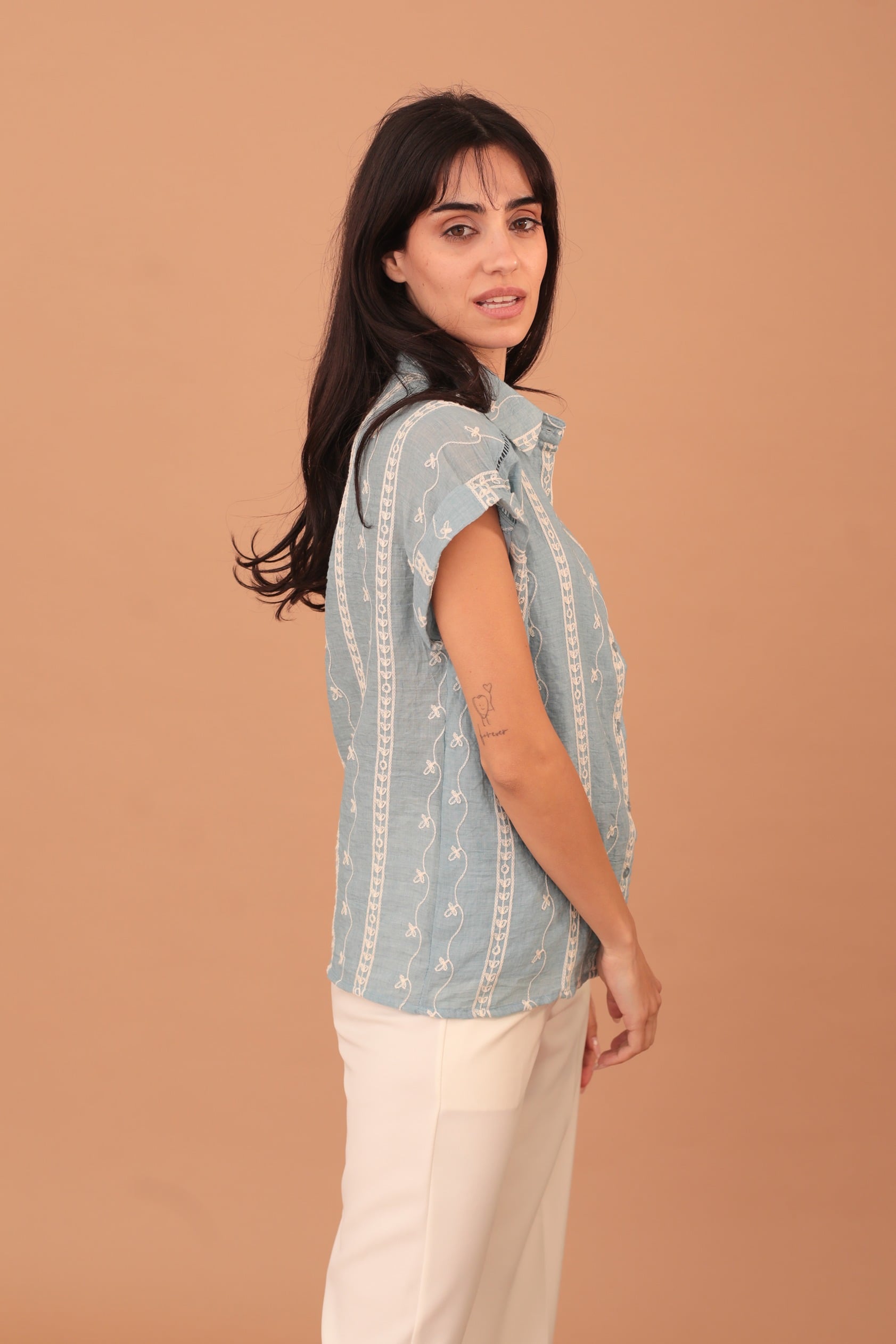 LUCILLE KNIT SLEEVELESS SHIRT - Image 3