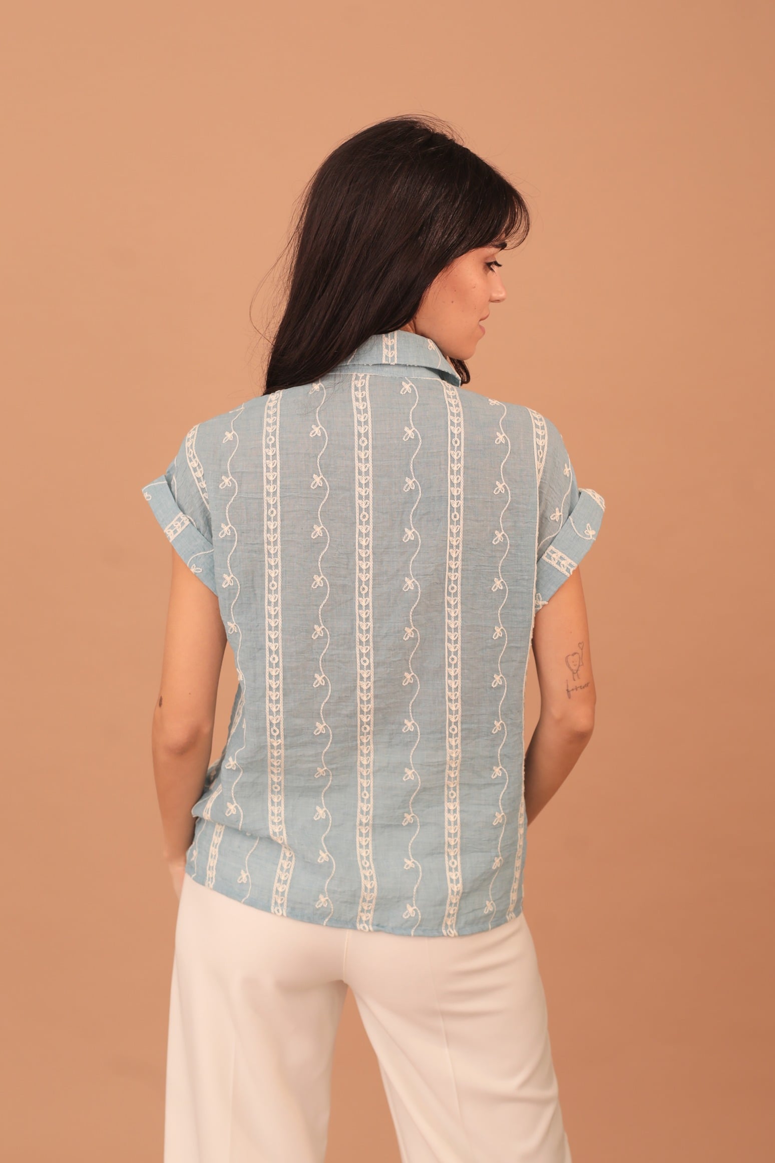 LUCILLE KNIT SLEEVELESS SHIRT - Image 2