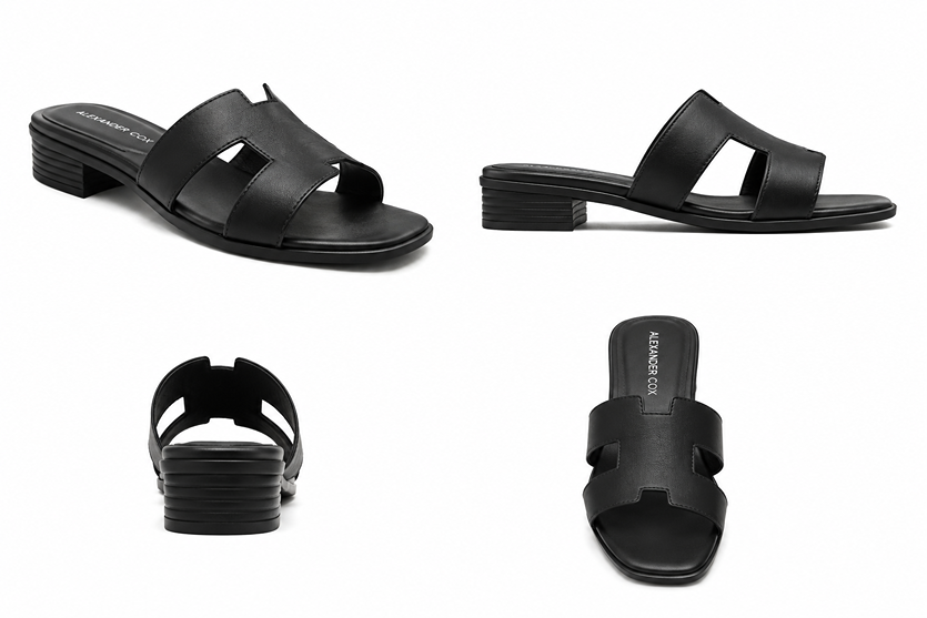DARYA H FLATS - BLACK - Image 2