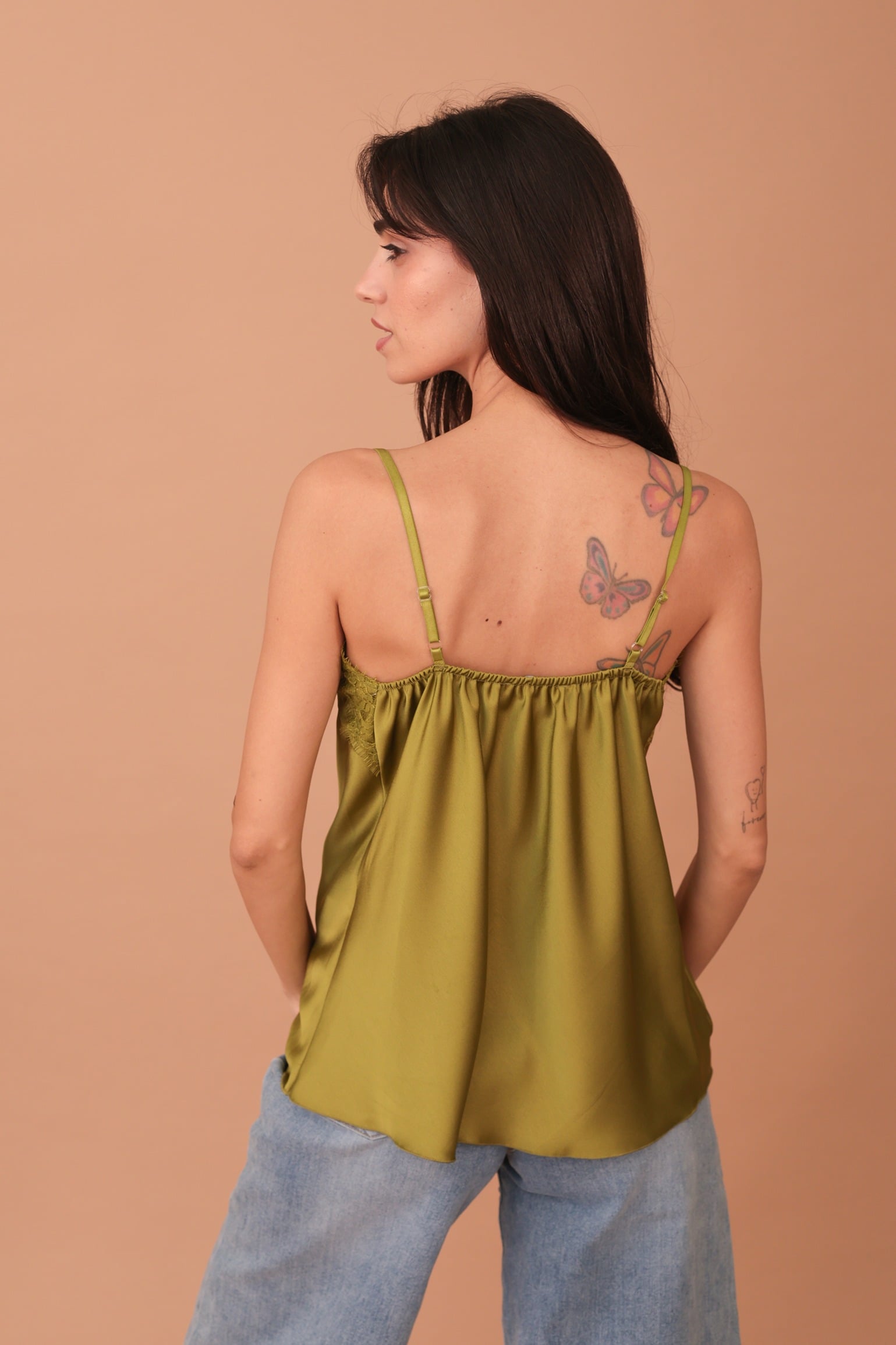 TIERA LACED TOP - OLIVE - Image 2