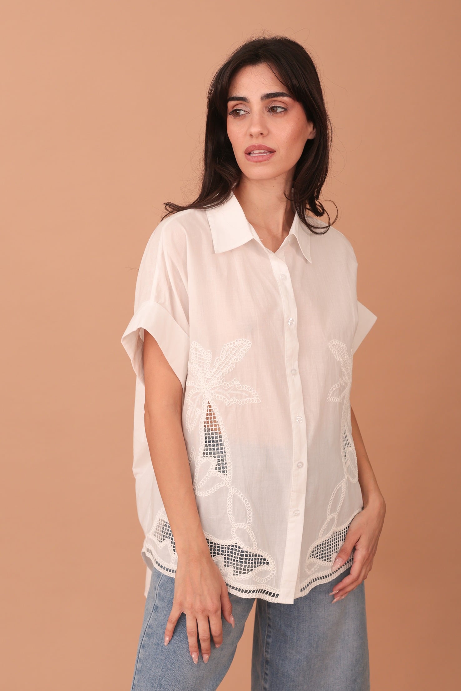 CALLIOPE PALM TREE MONOCHROME SHIRT - Image 3