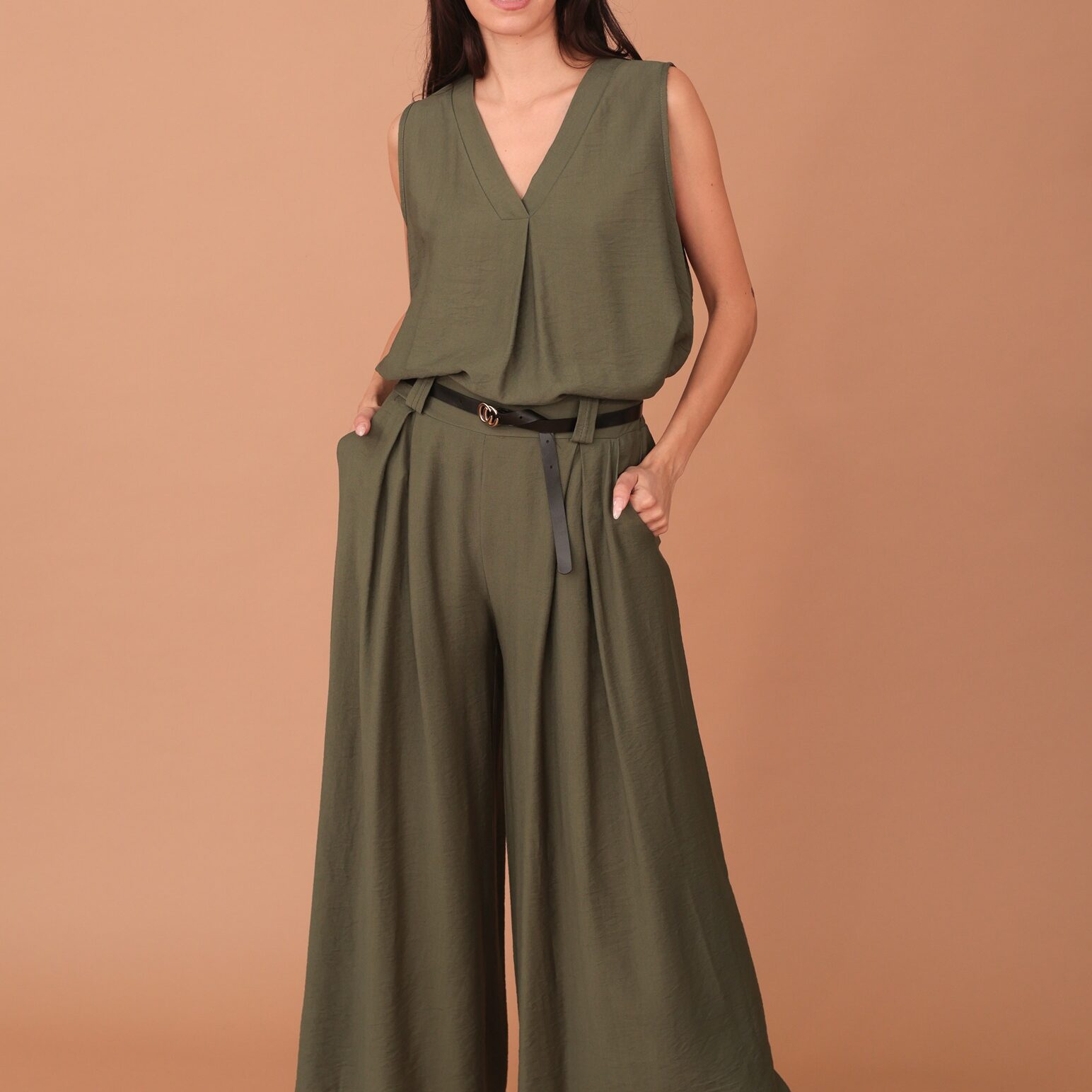 ESTHER VISCOSE SET - KHAKI