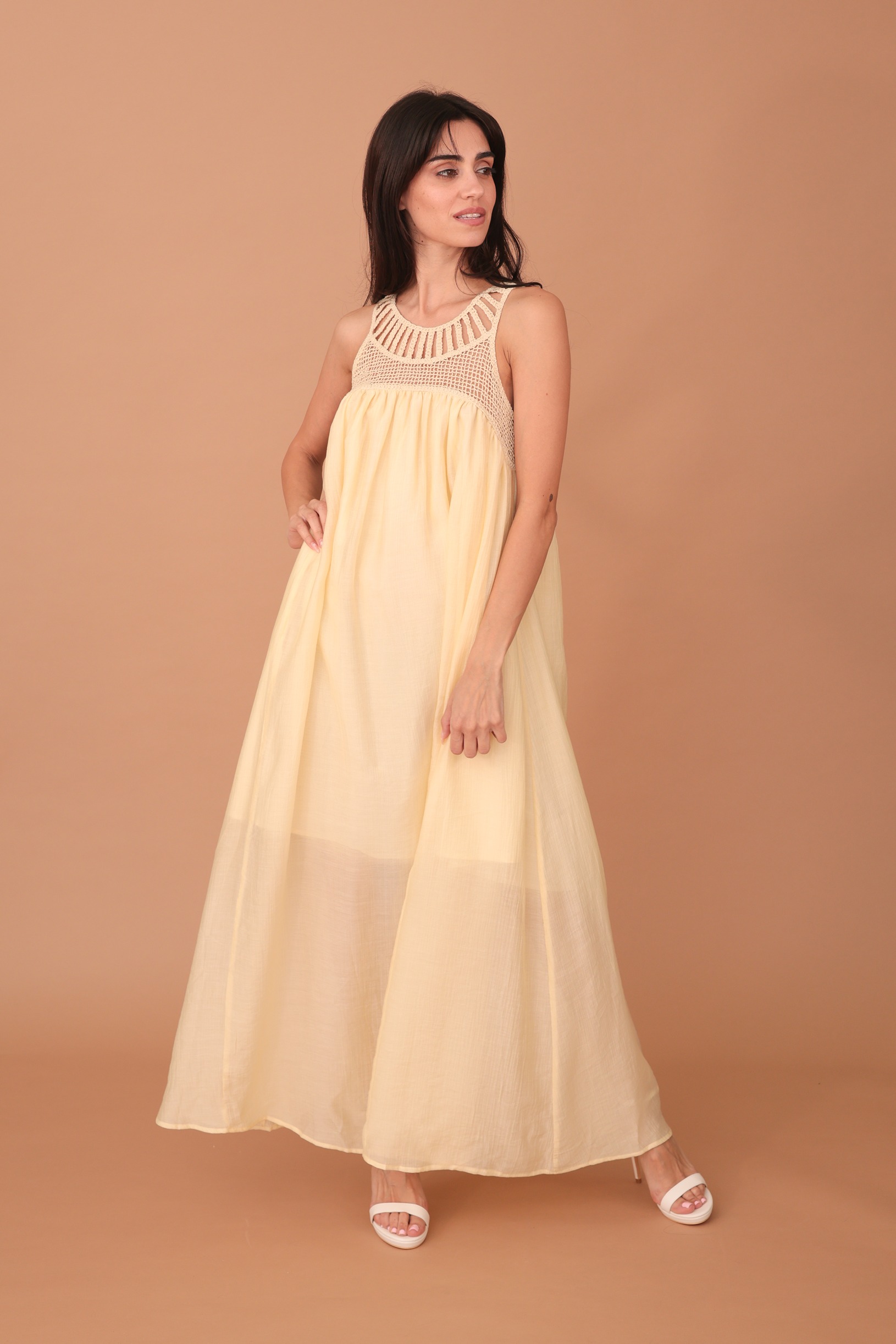 DAHLIA DRESS - BUTTER YELLOW - Image 3