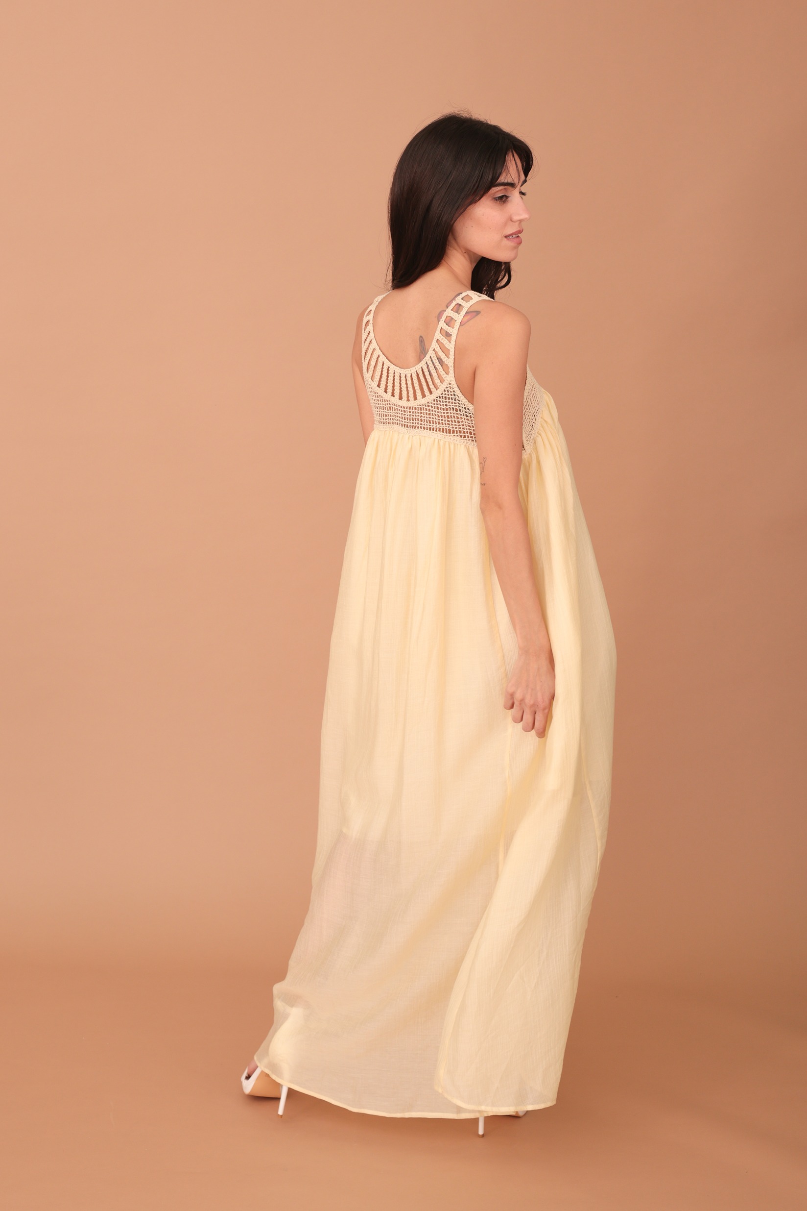 DAHLIA DRESS - BUTTER YELLOW - Image 5