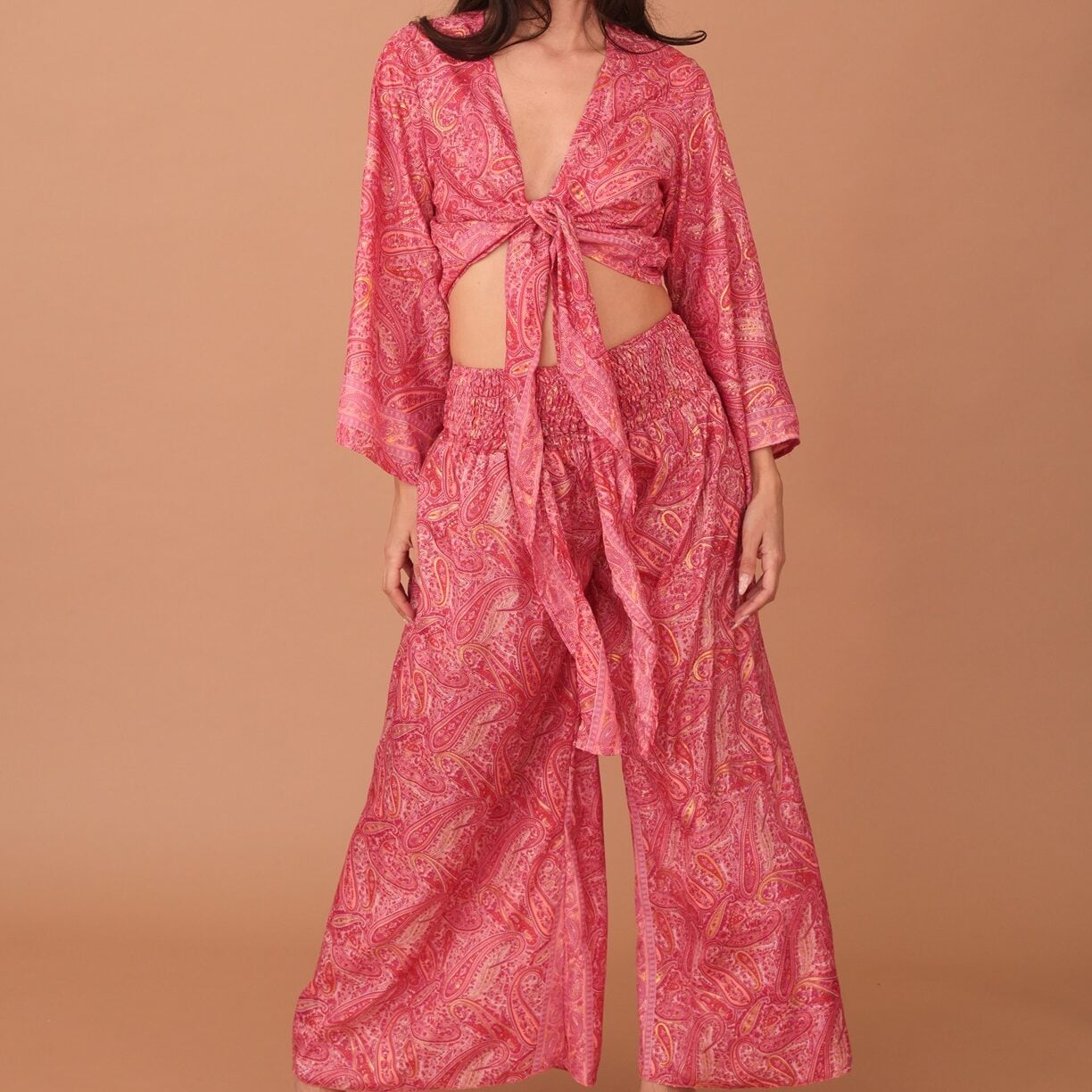 ESME PAISLEY SET - FUCHSIA