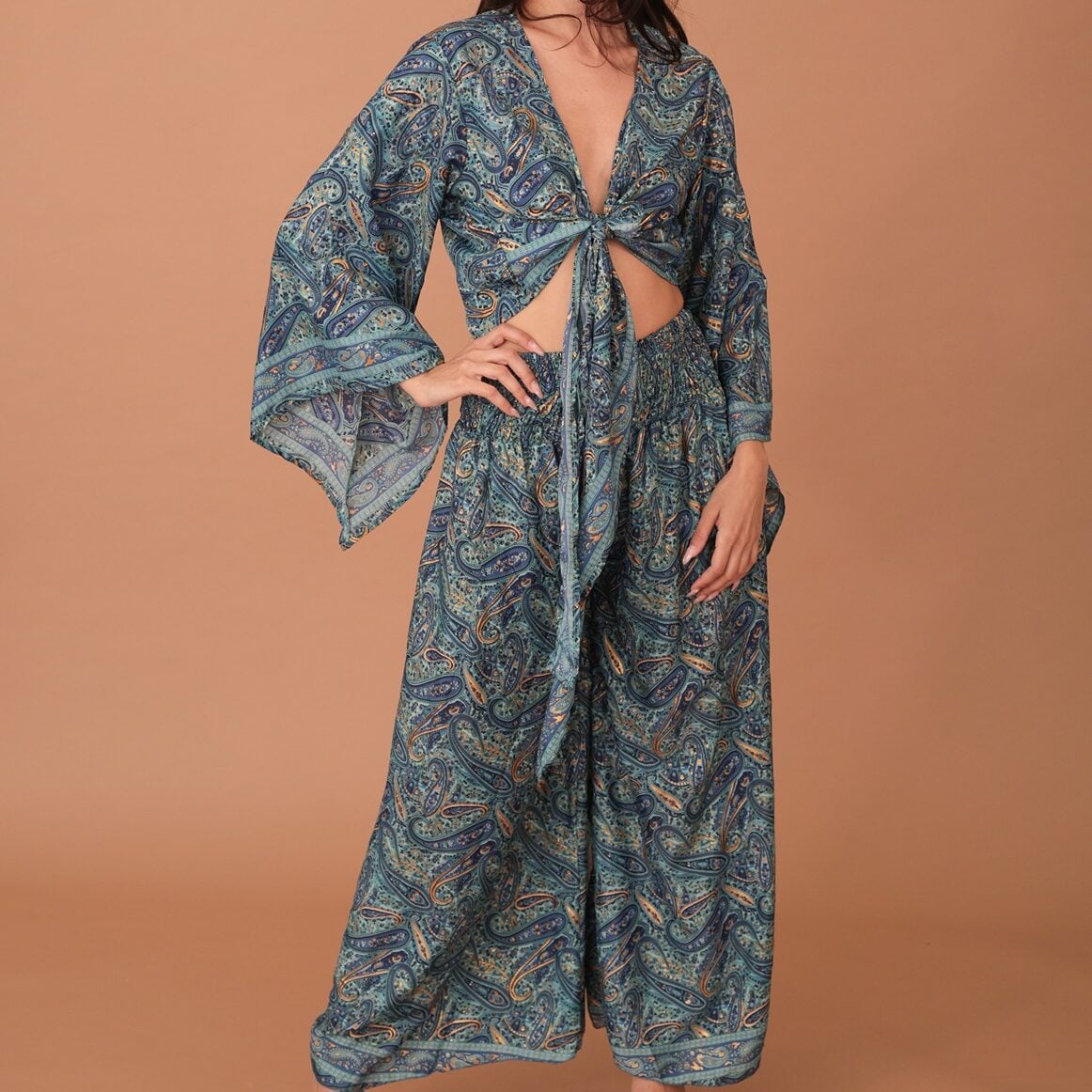 ESME PAISLEY SET - POWDER BLUE