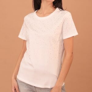 JULIA CRYSTAL EMBELLISHED BLOUSE
