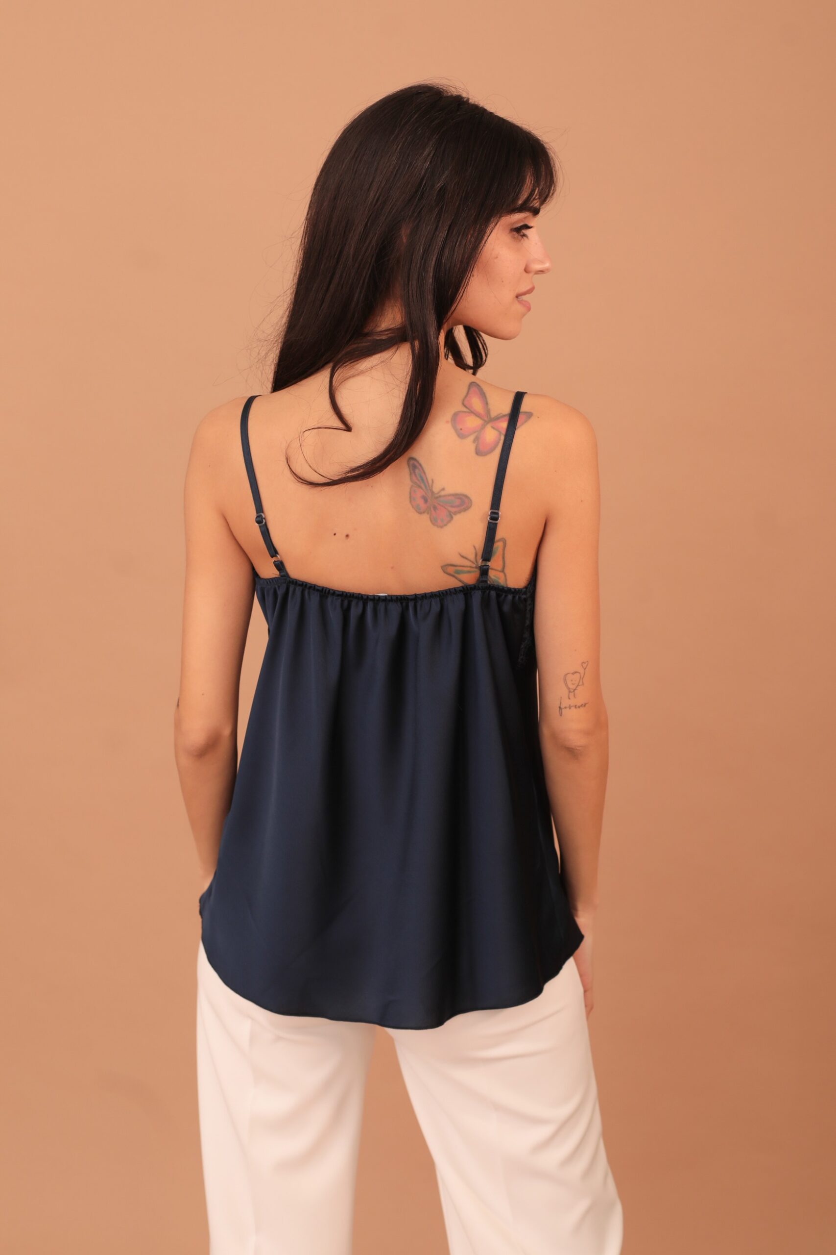 TIERA LACED TOP - NAVY - Image 2