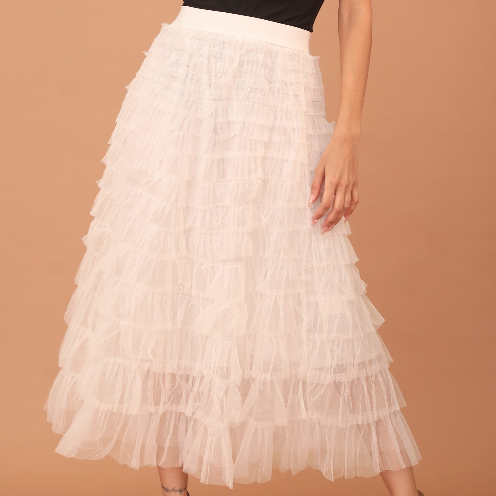 ELAIN TUTU SKIRT - WHITE