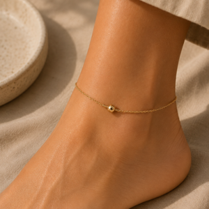 METAL SPHERE ANKLET