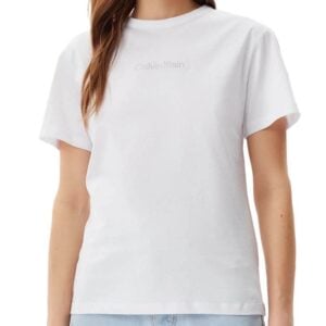 CALVIN KLEIN STRAIGHT FIT BLOUSE - WHITE