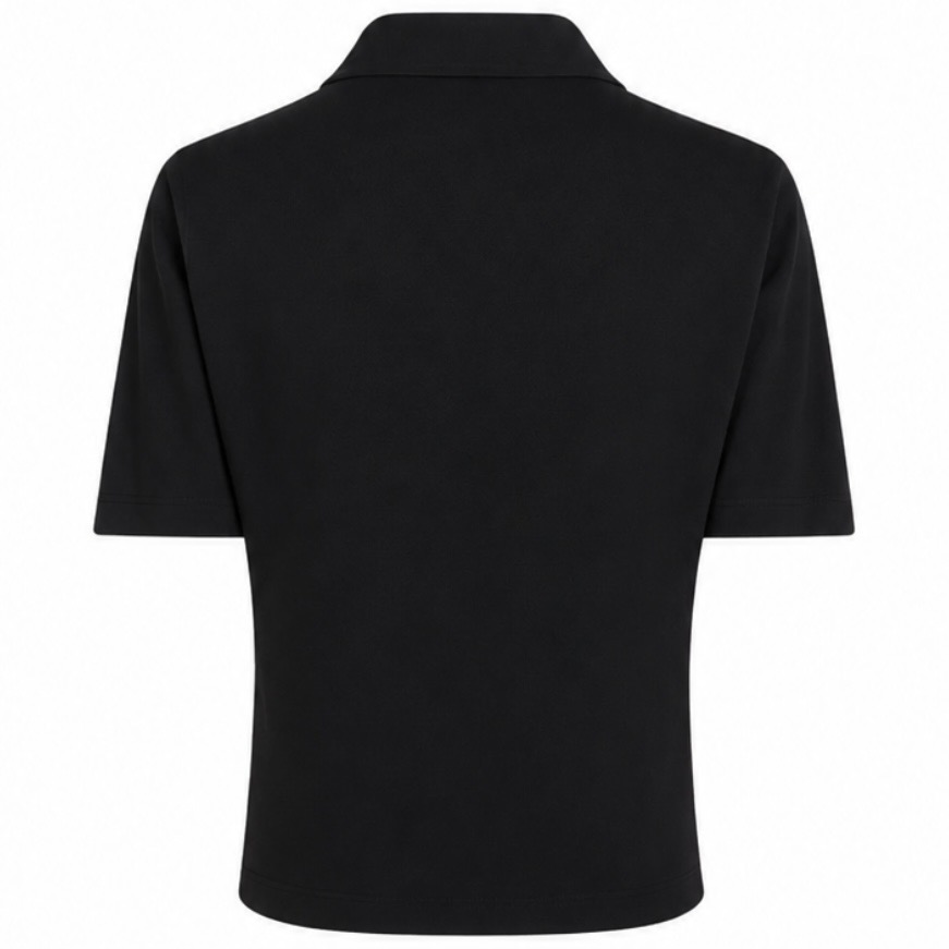 CALVIN KLEIN COLLAR BLOUSE - BLACK - Image 2