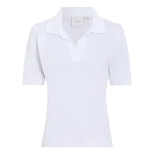 CALVIN KLEIN COLLAR BLOUSE - WHITE