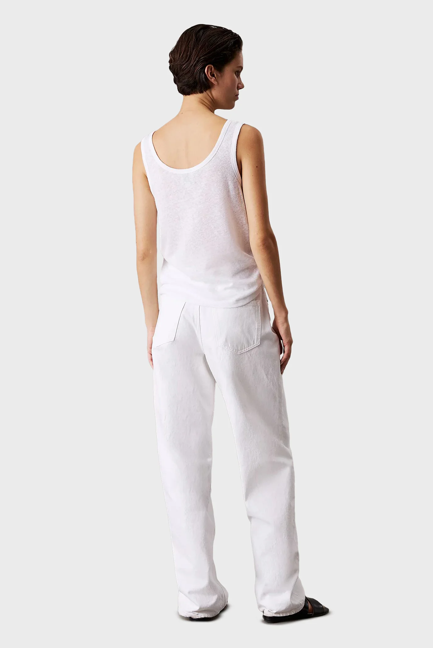 CALVIN KLEIN JERSEY LOGO T-SHIRT - WHITE - Image 2