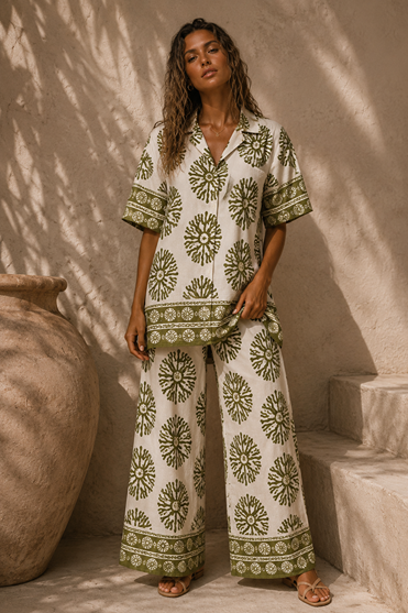 MAREVA SET - OLIVE GREEN