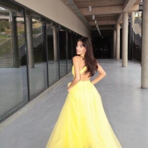 EVELYNNE DRESS - BRIGHT YELLOW
