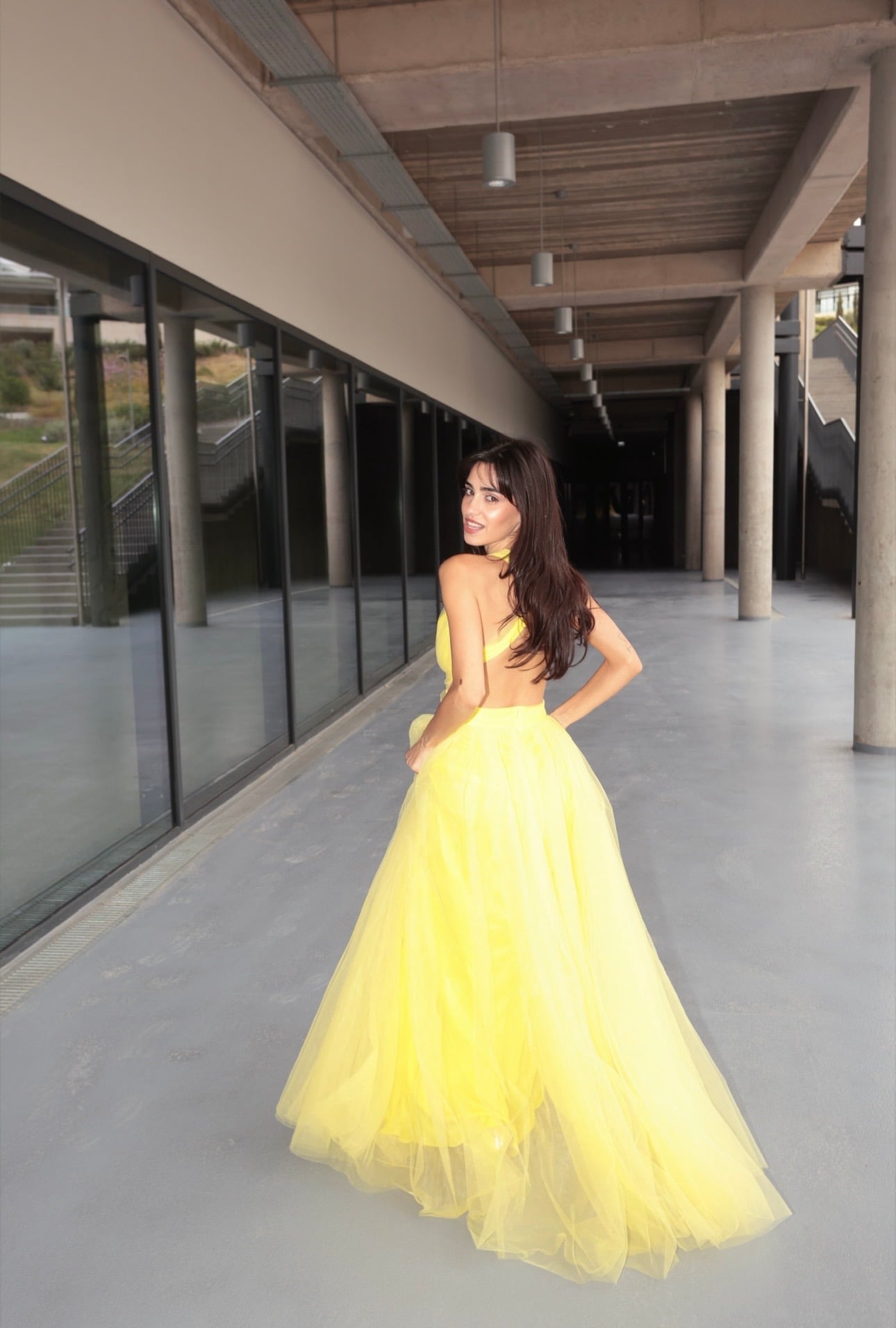 EVELYNNE DRESS - BRIGHT YELLOW