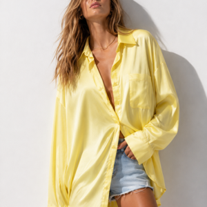 BELINDA SILK SHIRT - YELLOW