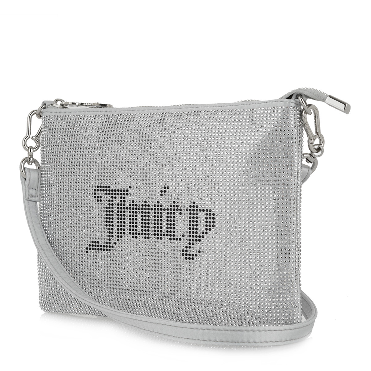 JUICY COUTURE CRYSTAL EMBELLISHED POUCH - SILVER - Image 2