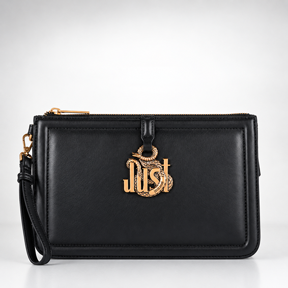 JUST CAVALLI SNAKE LOGO POUCH