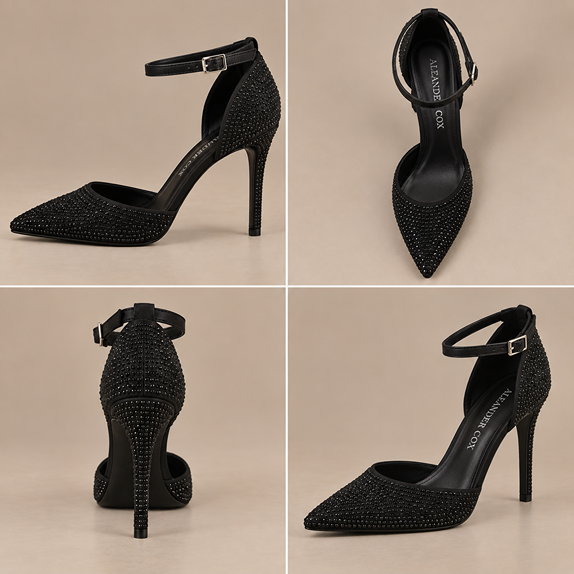 STUDDED HEELS WITH ANKLE STRAP - Image 2