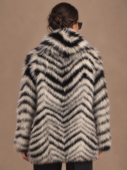 ZEBRA PRINT FAUX FUR - Image 2