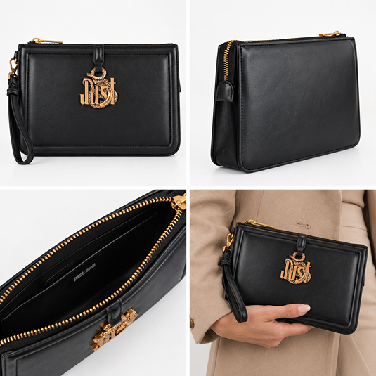 JUST CAVALLI SNAKE LOGO POUCH - Image 3
