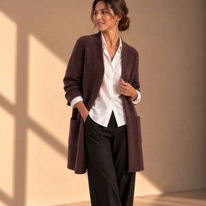 RYKER CARDIGAN - CHOCOLATE BROWN
