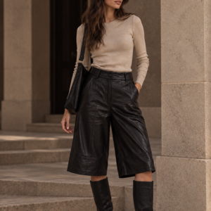 DAYTON JUPE CULOTTE - BLACK