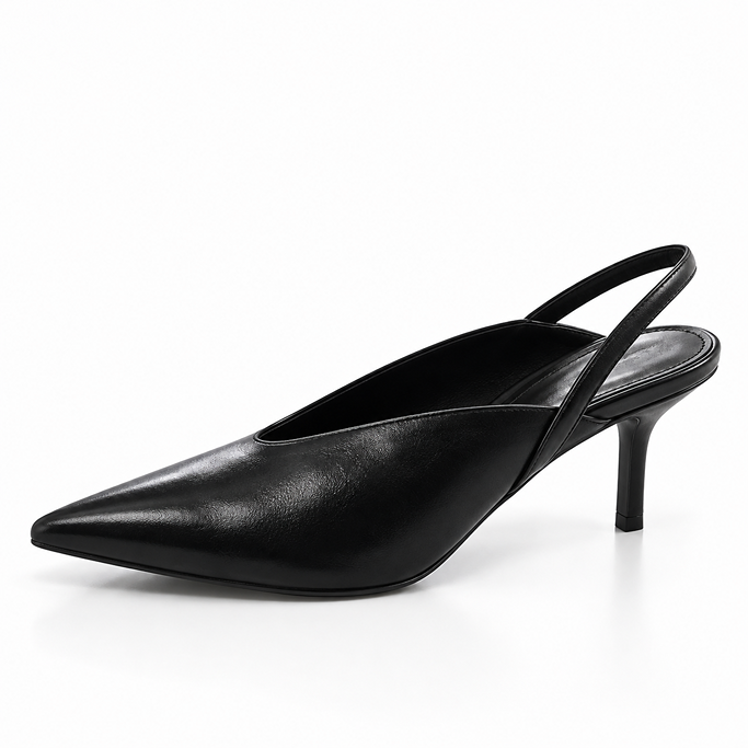 5CM V-POINT STRAPPED HEEL