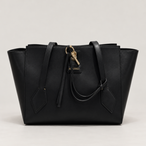 JUST CAVALLI LARGE LOCKER SIDE FLAPPED SHOULDER BAG
