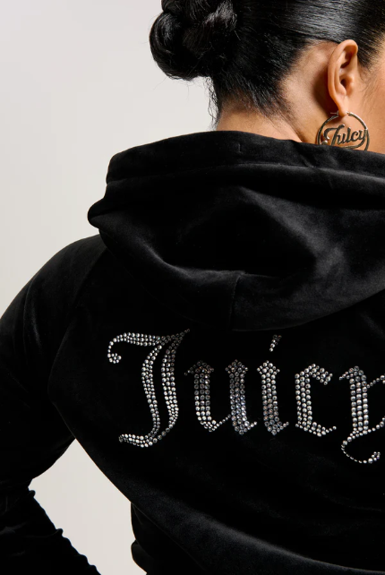 JUICY COUTURE VELOUR CRYSTAL SET - BLACK - Image 3