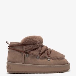 FLAT FAUX FUR LAYERED BOOTIES