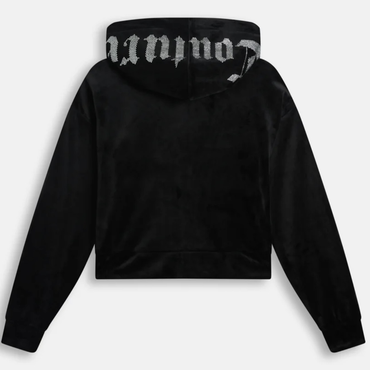 JUICY COUTURE MEGA CRYSTAL LOGO VELOUR SET - BLACK - Image 5