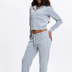 JUICY COUTURE VELOUR CRYSTAL SET - SCHOLAR GREY