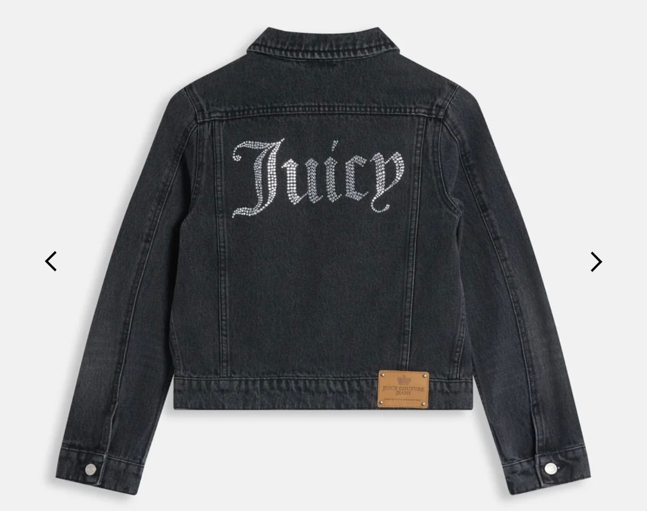 JUICY COUTURE CRYSTAL DENIM JACKET - BLACK - Image 2